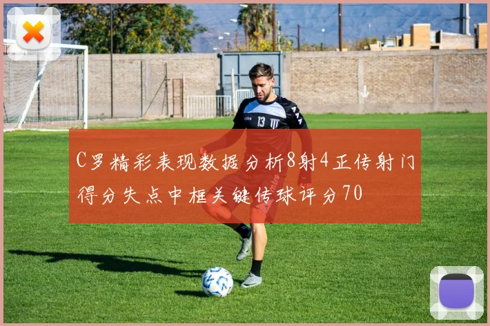 C罗精彩表现数据分析8射4正传射门得分失点中框关键传球评分70